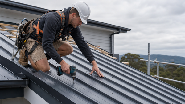 Premium metal roofing installation on modern Australian home